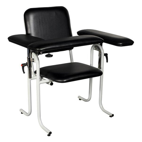 Dukal Corporation Upholstered Chair Black 500lb Capacity Padded Back/Seat 1/Cs - 4382F-BLK
