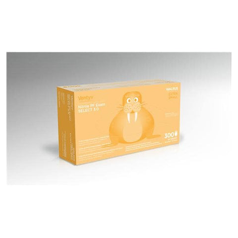 Ventyv Gloves Exam Powder-Free Nitrile Latex-Free X-Small Cobalt Blue 300/Bx, 10 BX/CA - 10345102