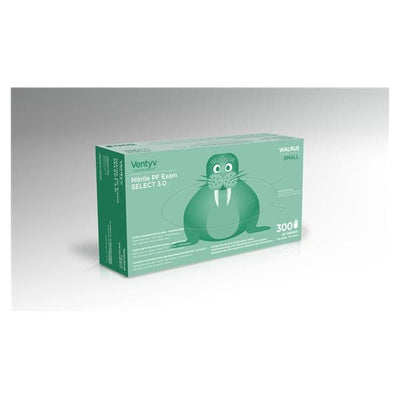 Ventyv Gloves Exam Powder-Free Nitrile Latex-Free Small Cobalt Blue 300/Bx, 10 BX/CA - 10346102