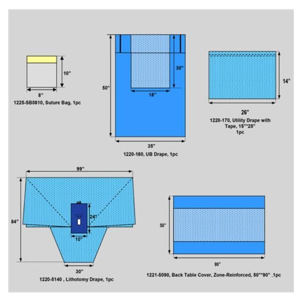 Welmed Inc Pack Lithotomy With Utility Drape 14x26" LF Sterile 14/Kt - 1250-5100