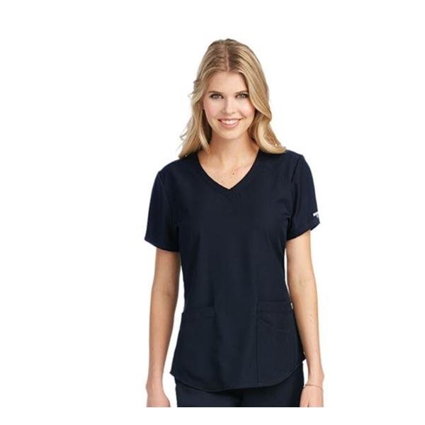 Skechers Scrub Top Scrub Skechers SK101 Womens 2X Small Black Each - SK101-01-XXS