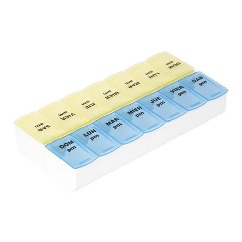Carex Box Pill 7 Days 7.25x3.63x1.38" Assorted Colors Eachch - Apex Medical Corp - 70059LSP
