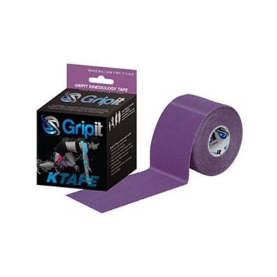 Fabrication Enterprises Tape Kinesiology Gripit KTAPE Cotton/Lycra/Spandex 2"x5.5yd Adhesive Purple Each - 24-0124