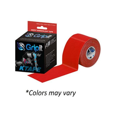 Fabrication Enterprises Tape Kinesiology Gripit KTAPE Cotton/Lycra/Spandex 4"x5.5yd Adhesive Pink Each - 24-0138