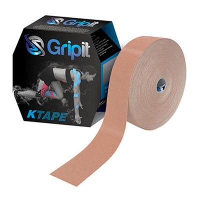 Fabrication Enterprises Tape Kinesiology Gripit KTAPE Cotton/Lycra/Spandex 2"x34yd Adhesive Tan Each - 24-0140