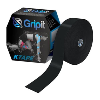 Fabrication Enterprises Tape Kinesiology Gripit KTAPE Cotton/Lycra/Spandex 2"x34yd Adhesive Black Each - 24-0141