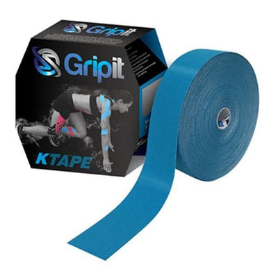 Fabrication Enterprises Tape Kinesiology Gripit KTAPE Cotton/Lycra/Spandex 2"x34yd Adhesive Blue Each - 24-0143