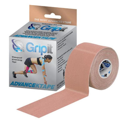 Fabrication Enterprises Tape Kinesiology Gripit Advance KTAPE Synthetic 2"x5.5yd Adhesive Tan Each - 24-0151