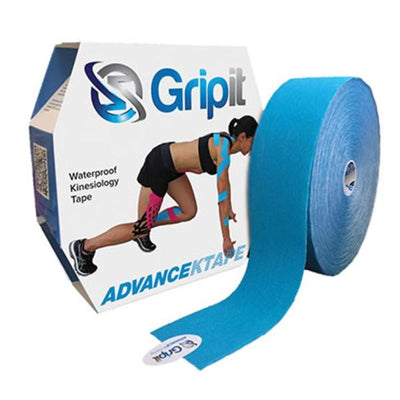 Fabrication Enterprises Tape Kinesiology Gripit Advance KTAPE Synthetic 2"x34yd Adhesive Blue Each - 24-0158