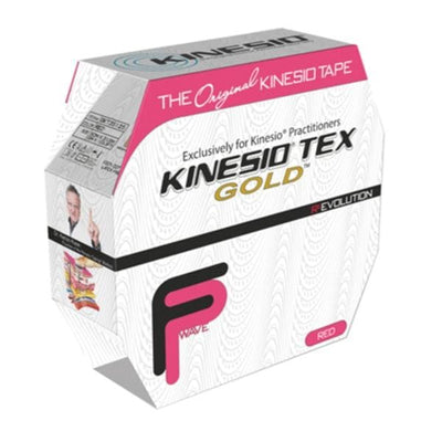 Fabrication Enterprises Tape Kinesiology Kinesio Tex Gold FP Cotton 2"x34yd Adhesive Red Each - 24-4882