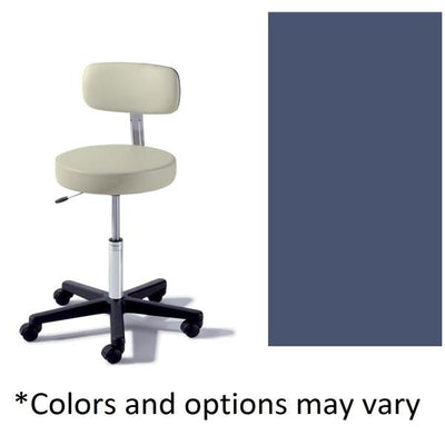 Midmark Corporation Stool Exam Ritter Value Series Soothing Blue Casters Backrest 5 Leg Each - 273-001-855