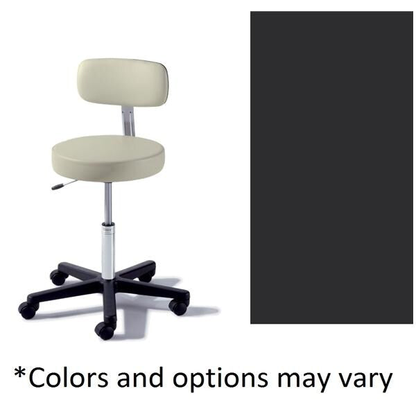 Midmark Corporation Stool Exam Ritter Value Series Obsidian Casters Backrest 5 Leg Each - 273-001-857