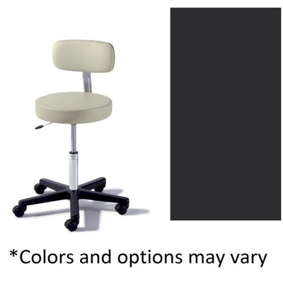 Midmark Corporation Stool Exam Ritter Value Series Obsidian Casters Backrest 5 Leg Each - 273-001-857