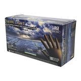 Adenna, Inc Gloves Exam Dark Light Powder-Free Nitrile Latex-Free Large Black 1000/Ca - DLG676