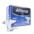 Attends Healthcare Products Brief Attends Adult Unisex Large 44-58" Heavy Absorbent White 72/Ca - DDA30