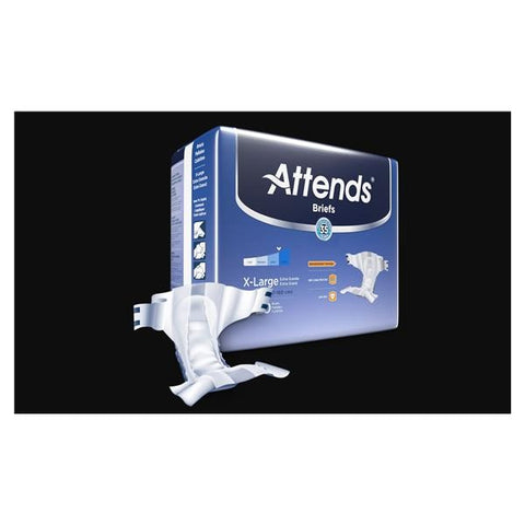 Attends Healthcare Products Brief Attends Adult Unisex XL 58-63" Heavy Absorbent White 60/Ca - DDA40