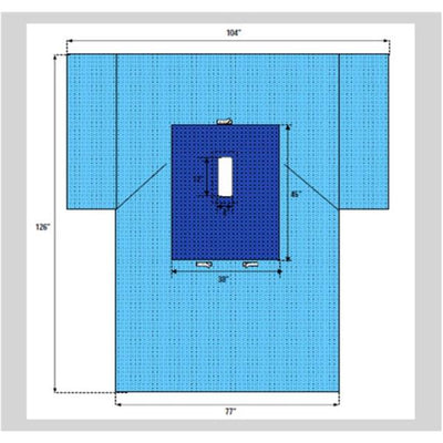 Welmed Inc T-Drape Laparatomy/Laparoscopy 18/Ca - 1222-2121