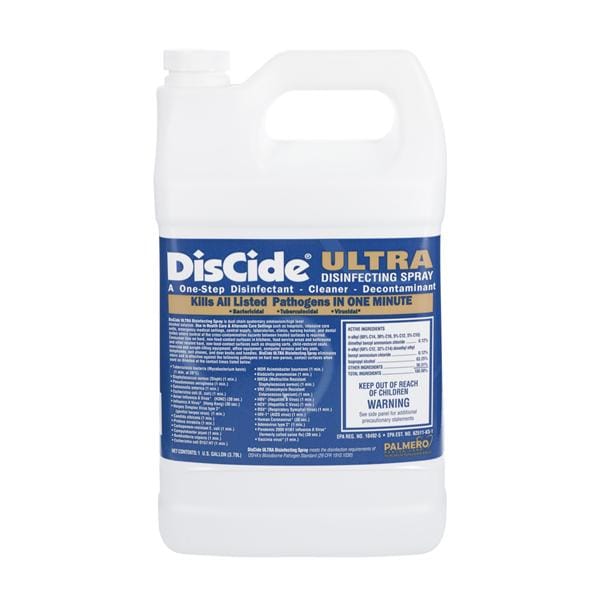 Palmero Sales Co Inc Disinfectant Hospital Level DisCide Ultra Refill Herbal 1 Gallon Each, 4 Each/CA - 3565G