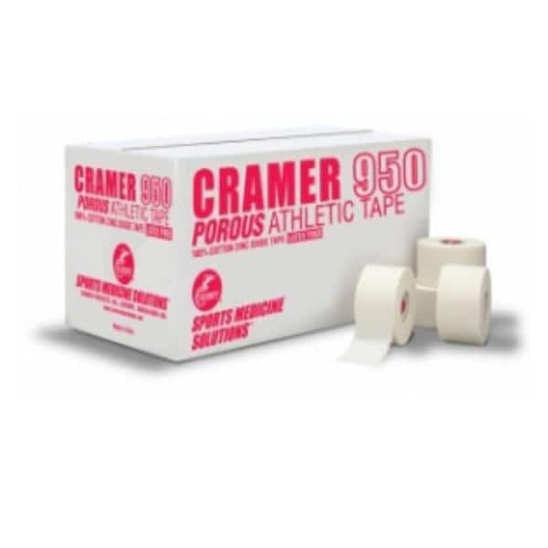 Cramer Products Tape Trainers Cotton/Zinc Oxide .5"x10yd Adhesive White 24/Ca - 282050