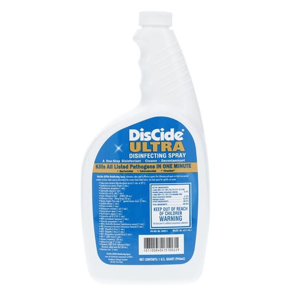 Palmero Sales Co Inc Disinfectant Hospital Level DisCide Ultra Herbal 32 oz Each, 12 Each/CA - 3565Q
