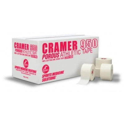 Cramer Products Tape Athletic Cotton/Zinc Oxide 1.5"x15yd Adhesive White 32/Ca - 280950