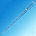 Globe Scientific Transfer Pipet, 7.0mL, Large Bulb, Graduated to 3mL, 155mm, STERILE, 10/Pack, 10 Packs of Bag, 4 Bags of Case