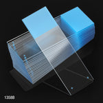 Globe Scientific Microscope Slides, Diamond White Glass, 25 x 75mm, Charged, 90° Ground Edges