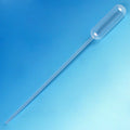 Globe Scientific Transfer Pipet, 4.5mL, Narrow Stem, Long, 155mm, Bulb Draw - 3.2mL