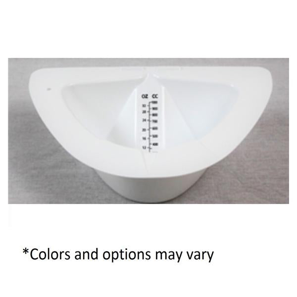 GMAX Industries Specimen Collector Basin 1000mL White Plastic 100/Ca - GS210