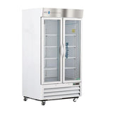 American BioTech Supply(ABS) Refrigerator Pharmacy 36 Cu Ft 2 Glass Doors Cycle Defrost Each - PH-ABT-HC-S36G