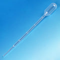 Globe Scientific Transfer Pipet, 3.0mL, Small Bulb, Graduated to 1mL, 140mm, STERILE, Individually Wrapped, 100 of Bag, 4 Bags of Case - GS-137135