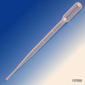 Globe Scientific Transfer Pipet, 5.0mL, Blood Bank, Graduated to 2mL, 155mm, Bulb Draw - 2.0mL