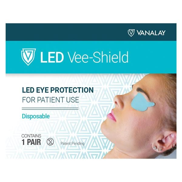 Vanalay, LLC Eye Shield LED Light Vee-Shield White 50/Bx - 816016