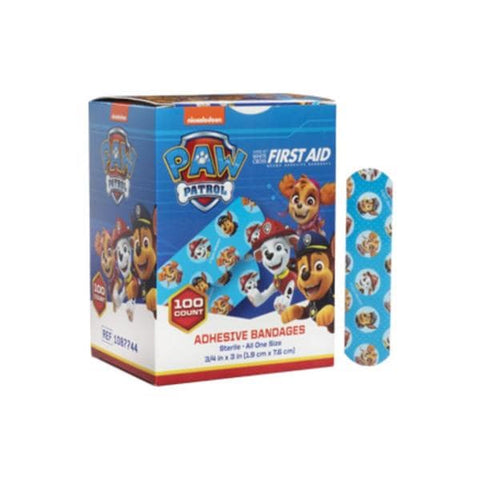 Dukal Corporation Bndg Adh Strp Prntd PE Wht Crss 1Aid Stt Strp .75x3 Flxbl Pw Ptrl LF 100/Bx, 12 BX/CA - 1087744