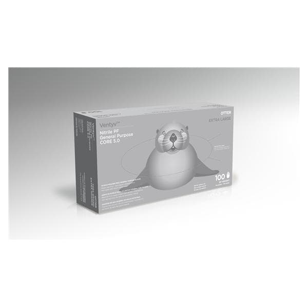 Ventyv Gloves General Purpose Otter PF Nitrile LF XL Blue 100/Bx, 10 BX/CA - 10422101