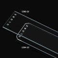 Globe Scientific Microscope Slides, Diamond White Glass, 25 x 75mm, 45° Beveled Edges, Clipped Corners, Plain - GS-1384-10