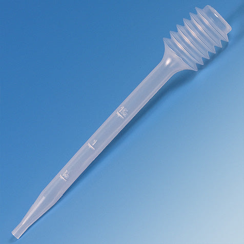 Globe Scientific Transfer Pipet, 7.0mL, Bellows, Bulb Draw - 4.8mL - GS-138002