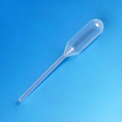 Globe Scientific Transfer Pipet, 1.2mL, General Purpose, 65mm, Bulb Draw - 0.9mL - GS-138040