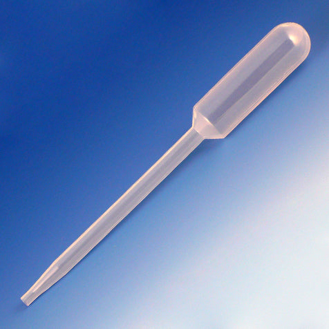 Globe Scientific Transfer Pipet, 8.5mL, General Purpose, Large Opening, 137mm, Bulb Draw - 4.9mL
