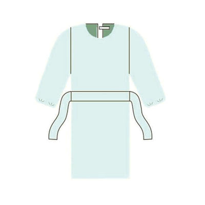 Gri Gown Isolation ComfortGuard Disposable AAMI Level 2 SMS Size X-Large Blue 10/Bg, 10 BG/CA - Alleset Limited - HS60-3051-B