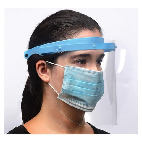 Spring Health Products Shield Adjustable Clear / Blue Reusable With 10 Replacement Shields Each - FS-1