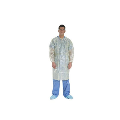 Shanghai Intco Medical Supply Gown Isolation Intco Disposable AAMI Level 1 Sz Universal / X-Large Yellow 10/Bg, 10 BG/CA - INIG-45YEL