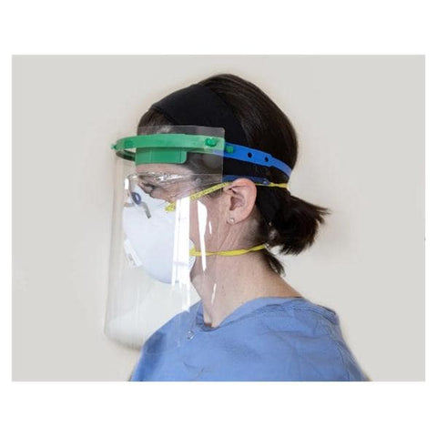 Spartek, Inc Shield Quick Response Gen 2 One Size Adjustable Clear / Black Rsbl W/ 4 Shld Each, 20 Each/CA - QRS0GEN2A-3L