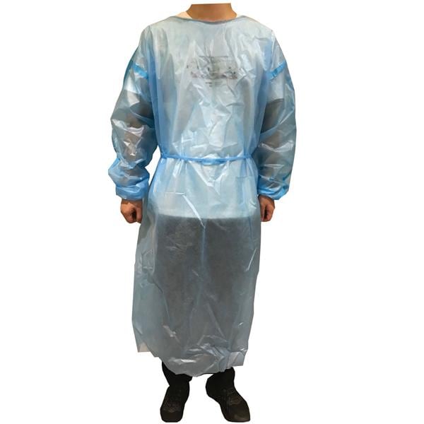 Jiangsu Micsafe Medical Tech Gown Isolation Micsafe Disposable AAMI Level 2 PE / PP PE+PP Sz 2XL Blue 100/Ca - MICJ-GA09