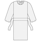 GRI Alleset Inc Gown Isolation ComfortGuard Disposable AAMI Level 2 SMS Size Large Yellow 10/Bg, 10 BG/CA - 60-3050