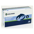 O & M Halyard Gloves Exam Aquasoft Powder-Free Nitrile Latex-Free Large Blue 300/Bx, 10 BX/CA - 43935
