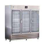 American BioTech Supply(ABS) Refrigerator Laboratory/Pharmacy 72 Cu Ft 3 Swng Gls Drs 1 to 10C Cycl Dfrst Each - PH-ABT-HC-SSP-72G