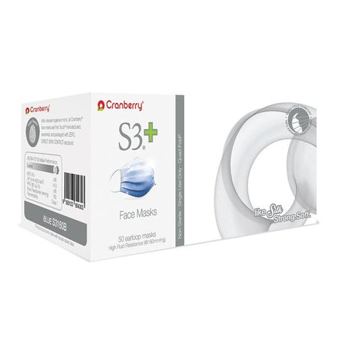 Pro2 Solutions, Inc Face Mask Eachrloop S3+ ASTM Level 3 Round Blue 50/Bx, 8 BX/CA - S3160B