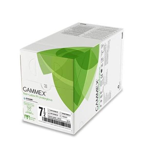 Ansell Healthcare Products LLC Undergloves Surgical Gammex PF Synthetic Polyisoprene LF 6 NS Green 50Pr/Bx, 4 BX/CA - 20687260