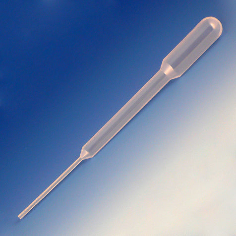 Globe Scientific Transfer Pipet, 6.5mL, Narrow Stem, 155mm, Bulb Draw - 3.2mL - GS-139020